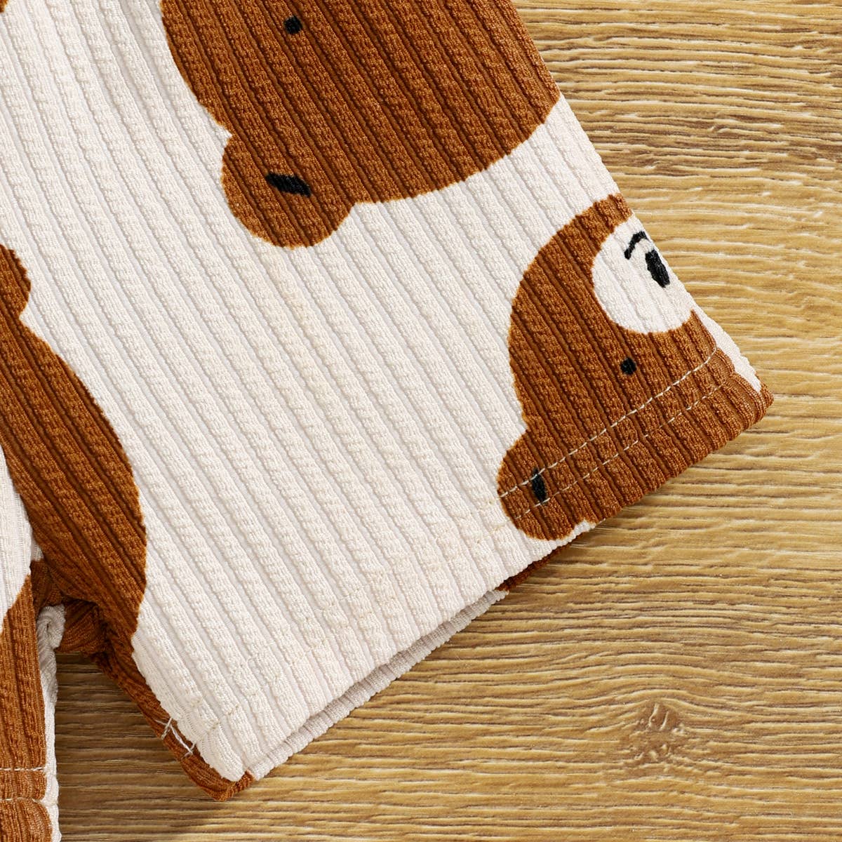 Baby Bear Print Set: / 0-3 Months