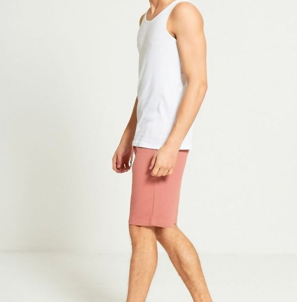 Unisex Dusty Pink Jersey Sweat Shorts