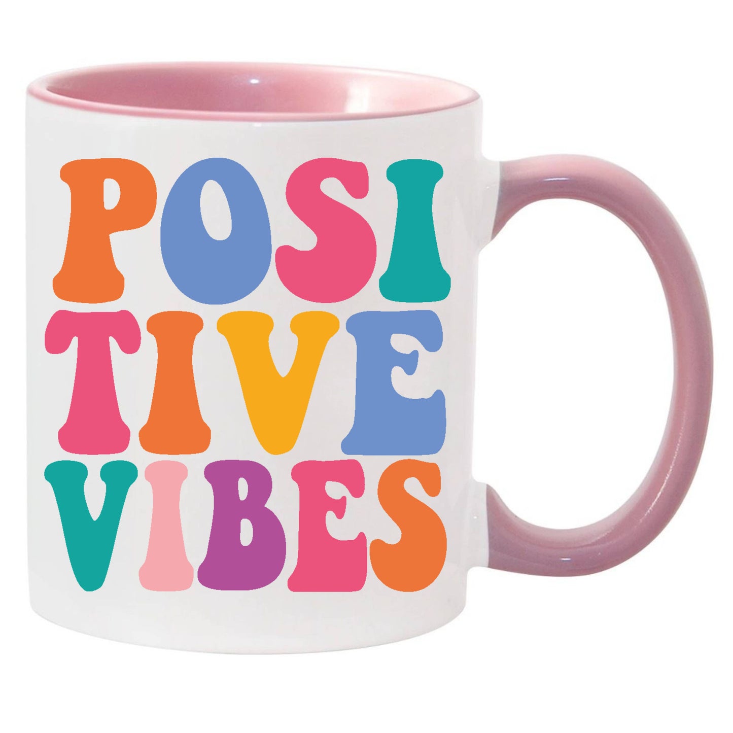 Mental Health Mug, Daily Affirmations - Positive Vibes