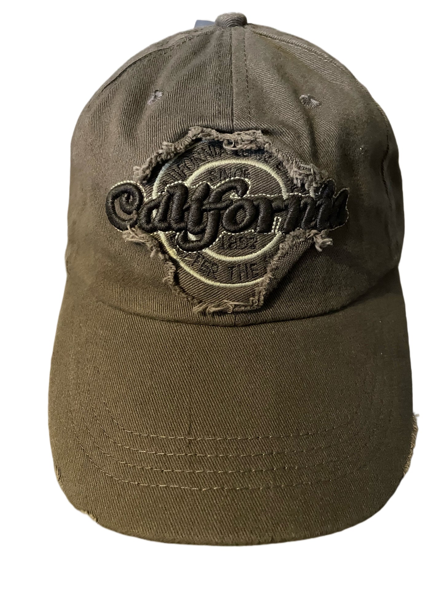 Vintage/Worn Effect Baseball Cap Brown