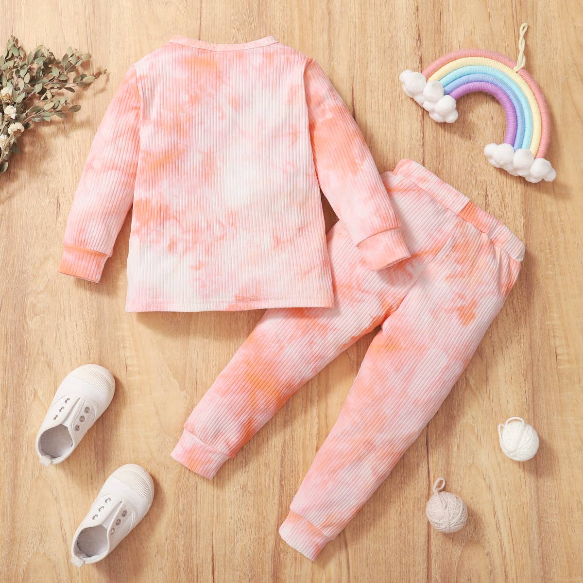 2-piece Toddler Tie Dye Set: Pink / 18-24 Months