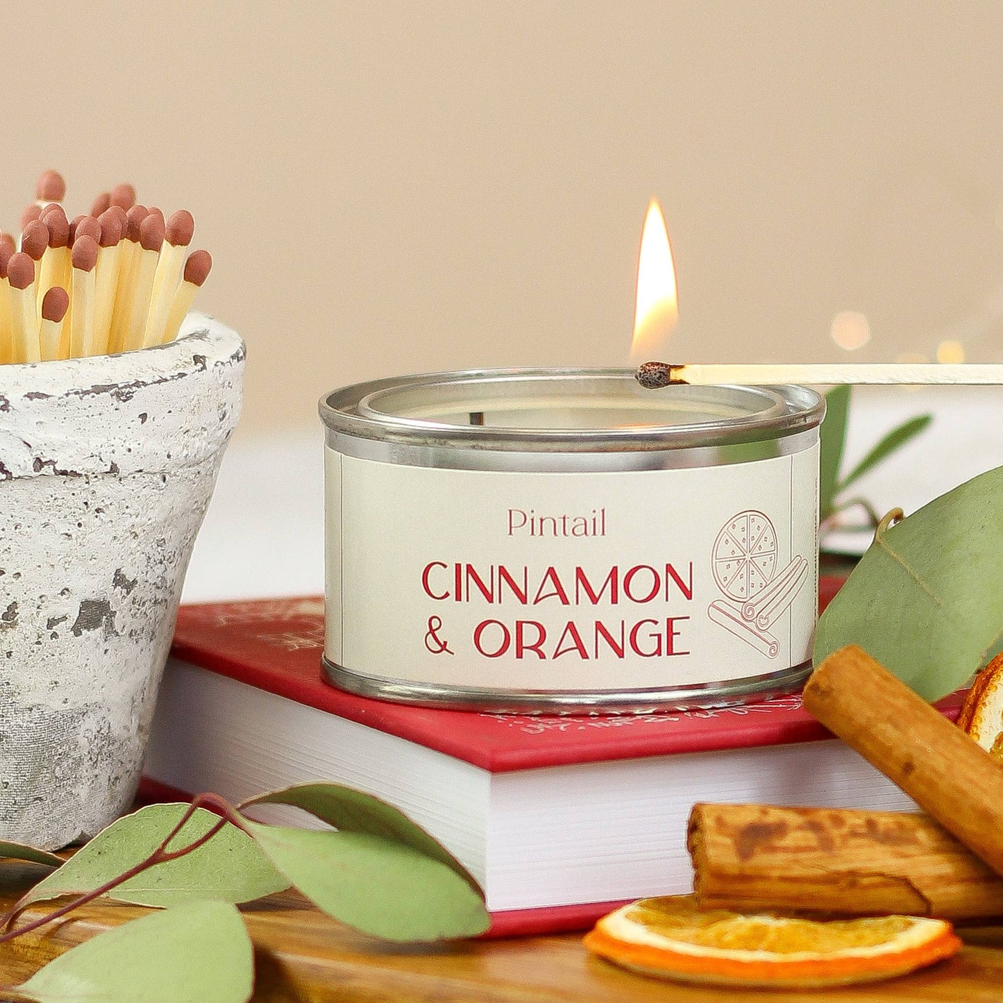 Cinnamon & Orange Paint Pot Candle