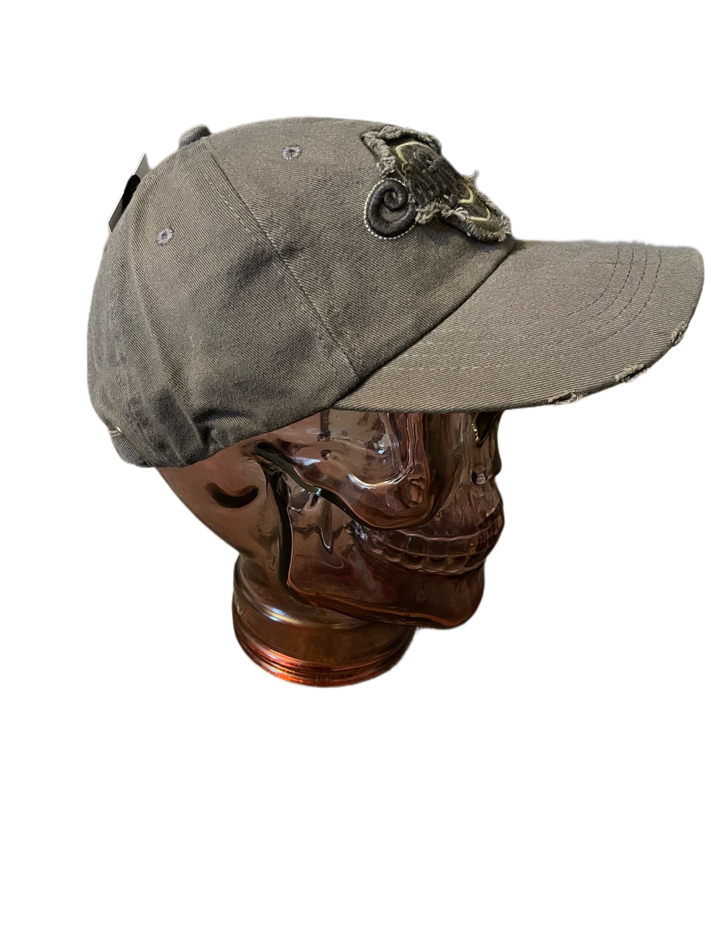 Vintage/Worn Effect Baseball Cap Brown