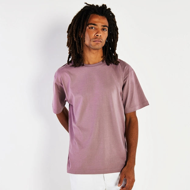 Unisex Threads For All Oversized Greyed Mauve Tee