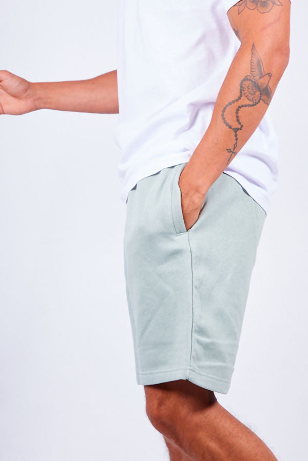 Unisex Pastel Green Jersey Sweat Shorts