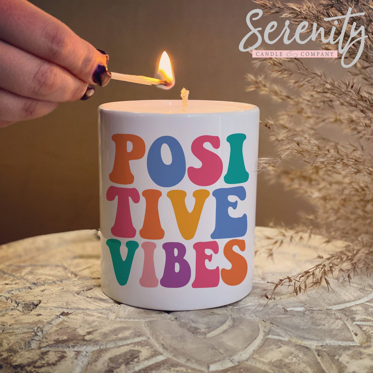 Serenity Candles - Mindful & positive - Positive Vibes