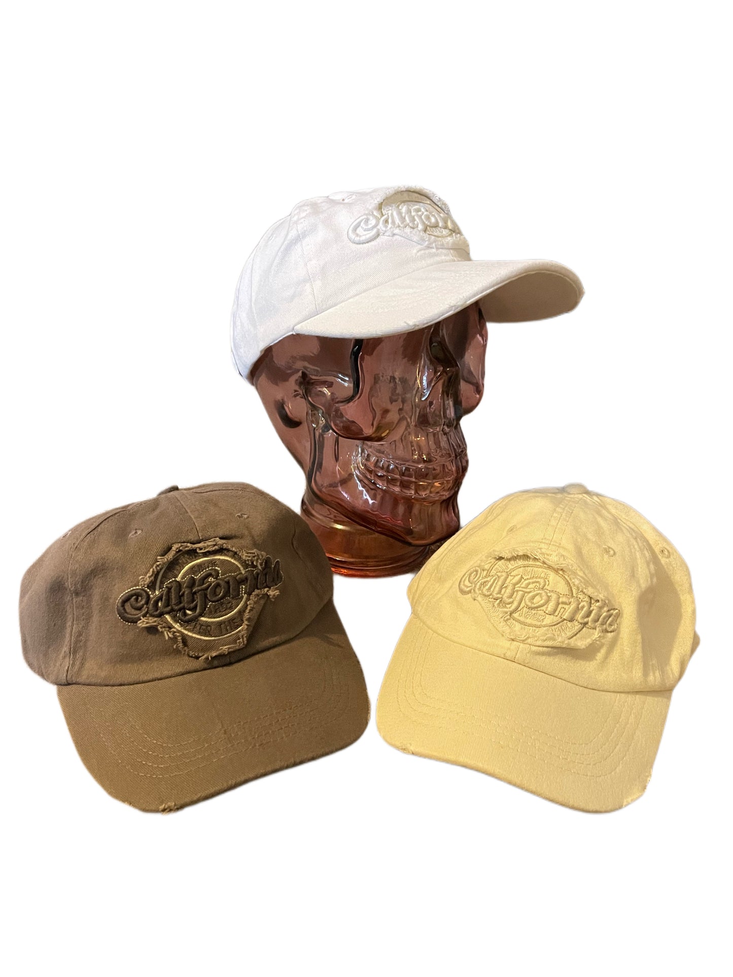 Vintage/Worn Effect Baseball Cap Cream