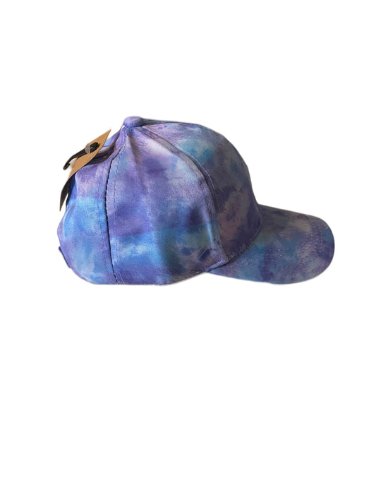 Kids Purple Tie Dye Baseball Cap