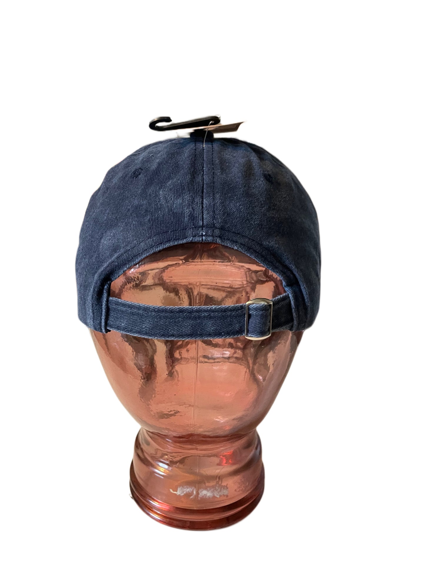 Unisex Navy Blue Acid Wash Baseball Cap