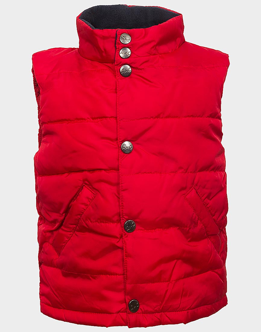 Kids High Neck Quilted Padded Gilet