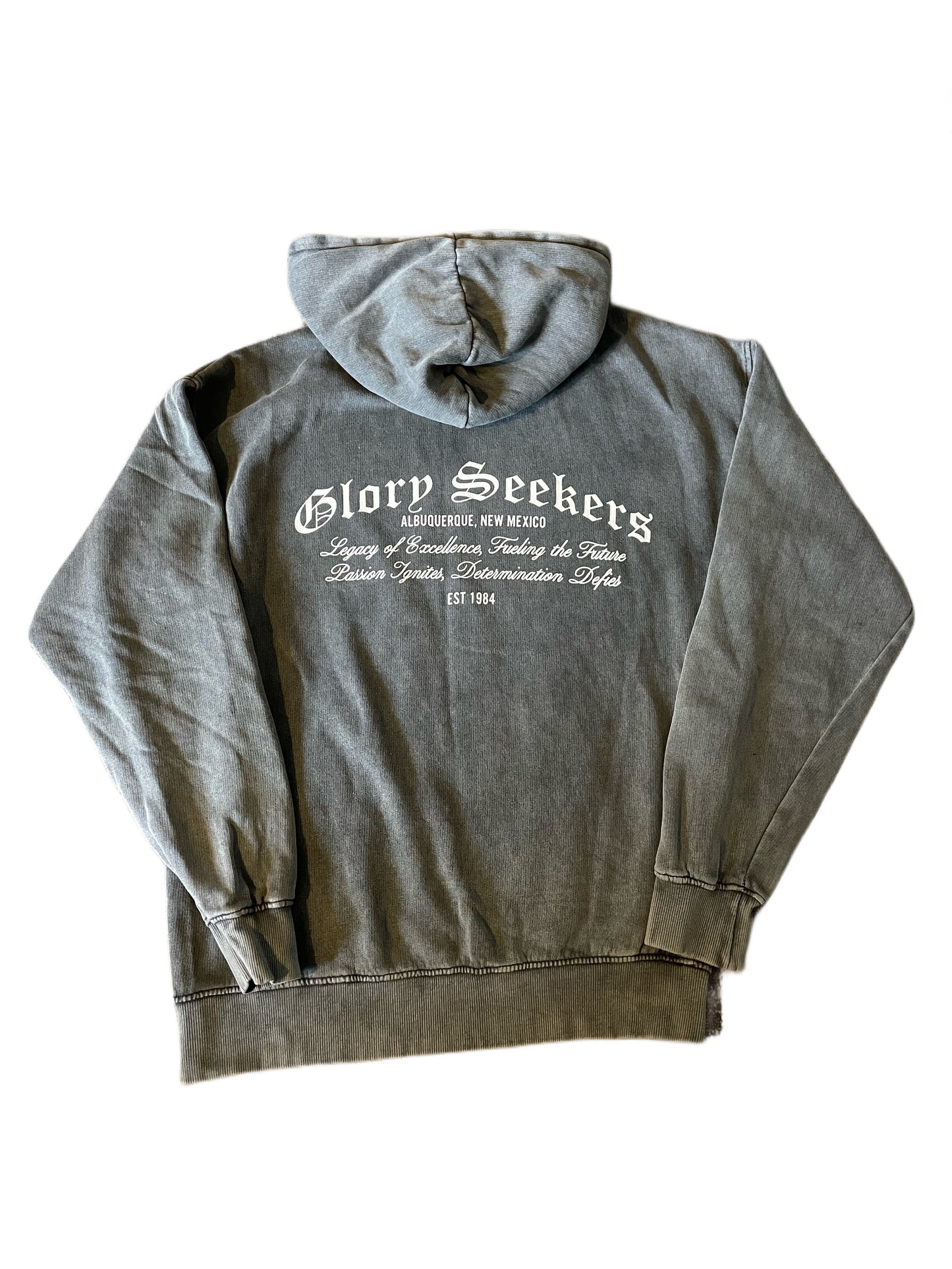 Unisex Acid Wash Oversized Glory Seekers Hoodie