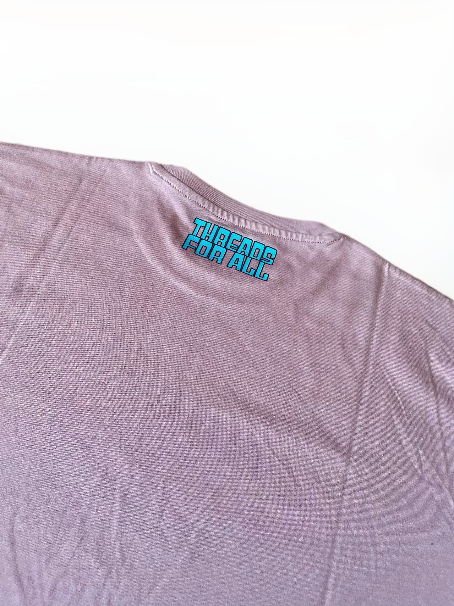 Unisex Threads For All Oversized Greyed Mauve Tee