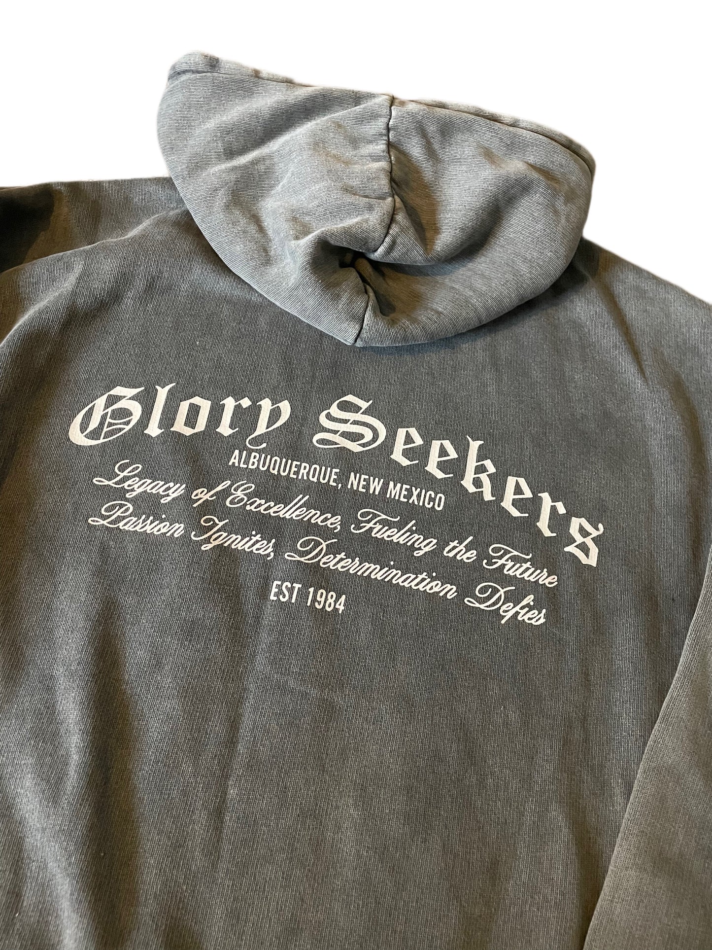 Unisex Acid Wash Oversized Glory Seekers Hoodie