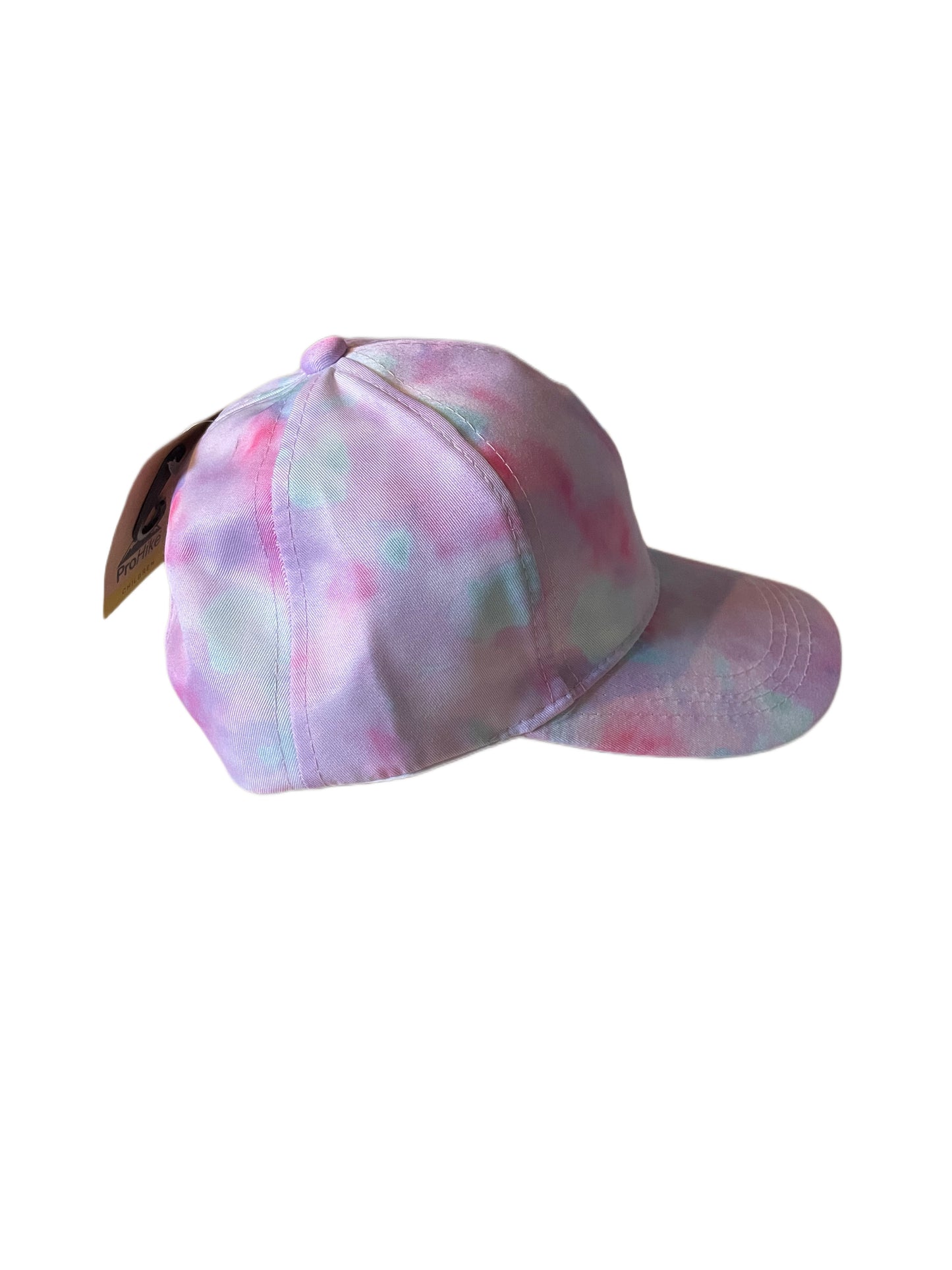 Kids Pastel Pink Tie Dye Baseball Cap