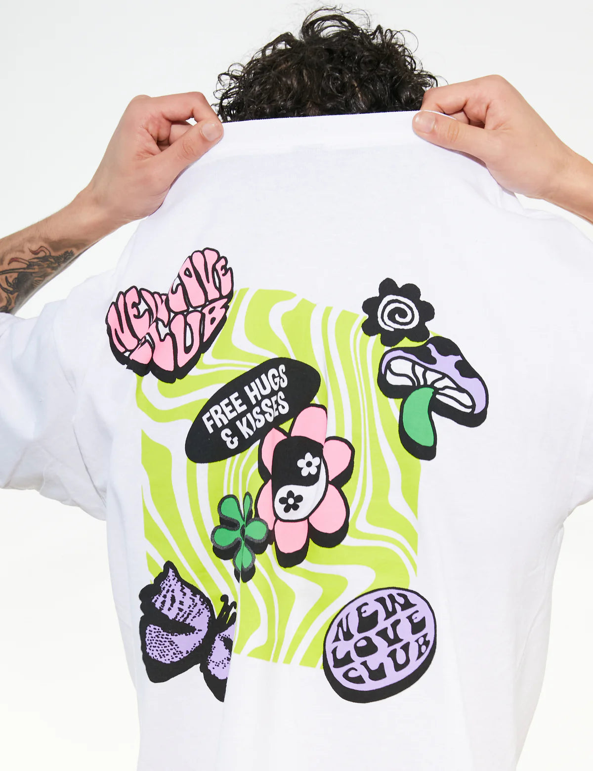 Unisex New Love Club Trippy Badges Tee