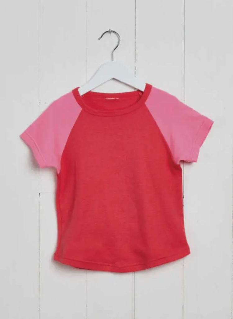 KIDS GRASS & AIR CORAL TEE