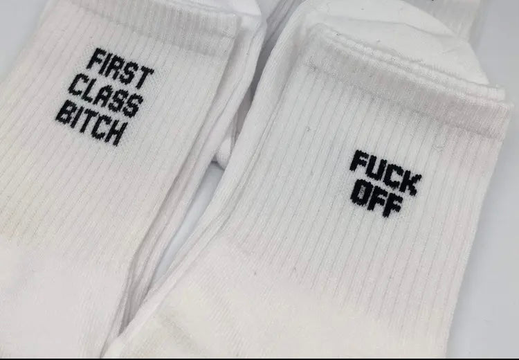 UNISEX ADULT PHRASE SOCKS