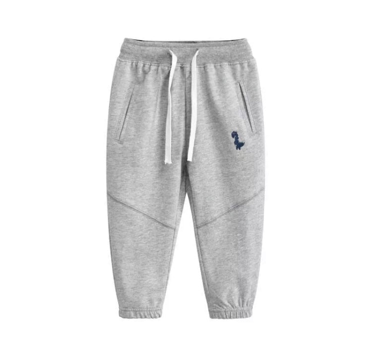 KIDS GREY DINO JOGGERS