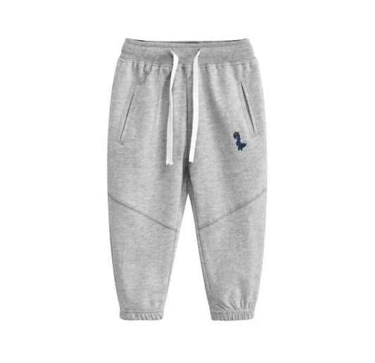 KIDS GREY DINO JOGGERS