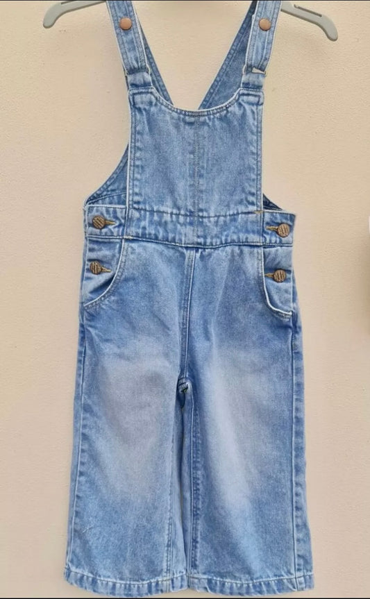 KIDS DENIM DUNGAREES