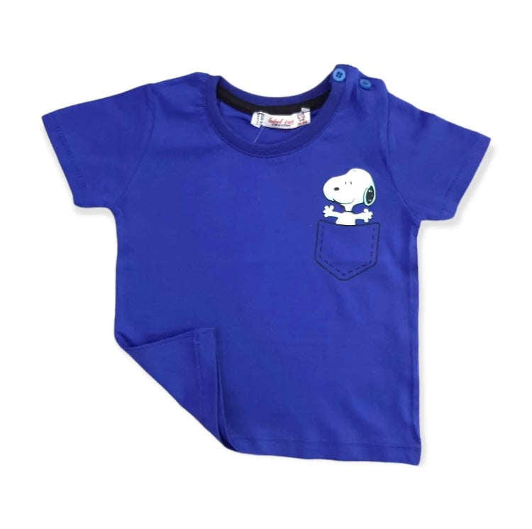 KIDS SNOOPY TEE BLUE