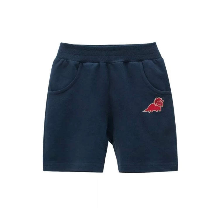 KIDS NAVY DINO SHORT