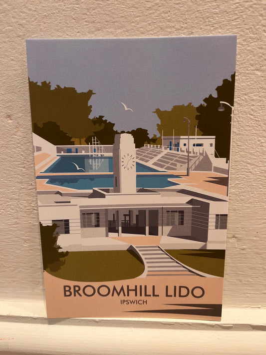 Postcard Broomhill Lido