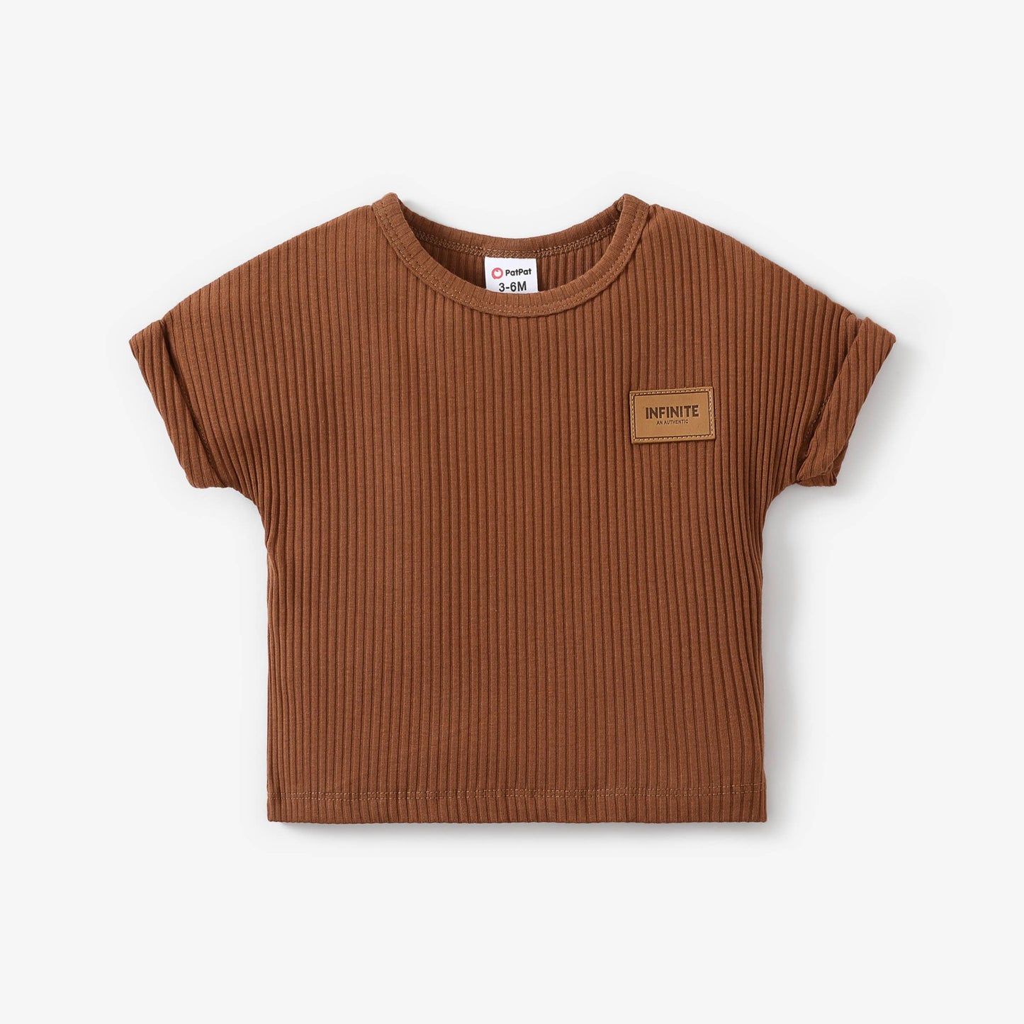 Short Sleeve Tee: Brown / 3T