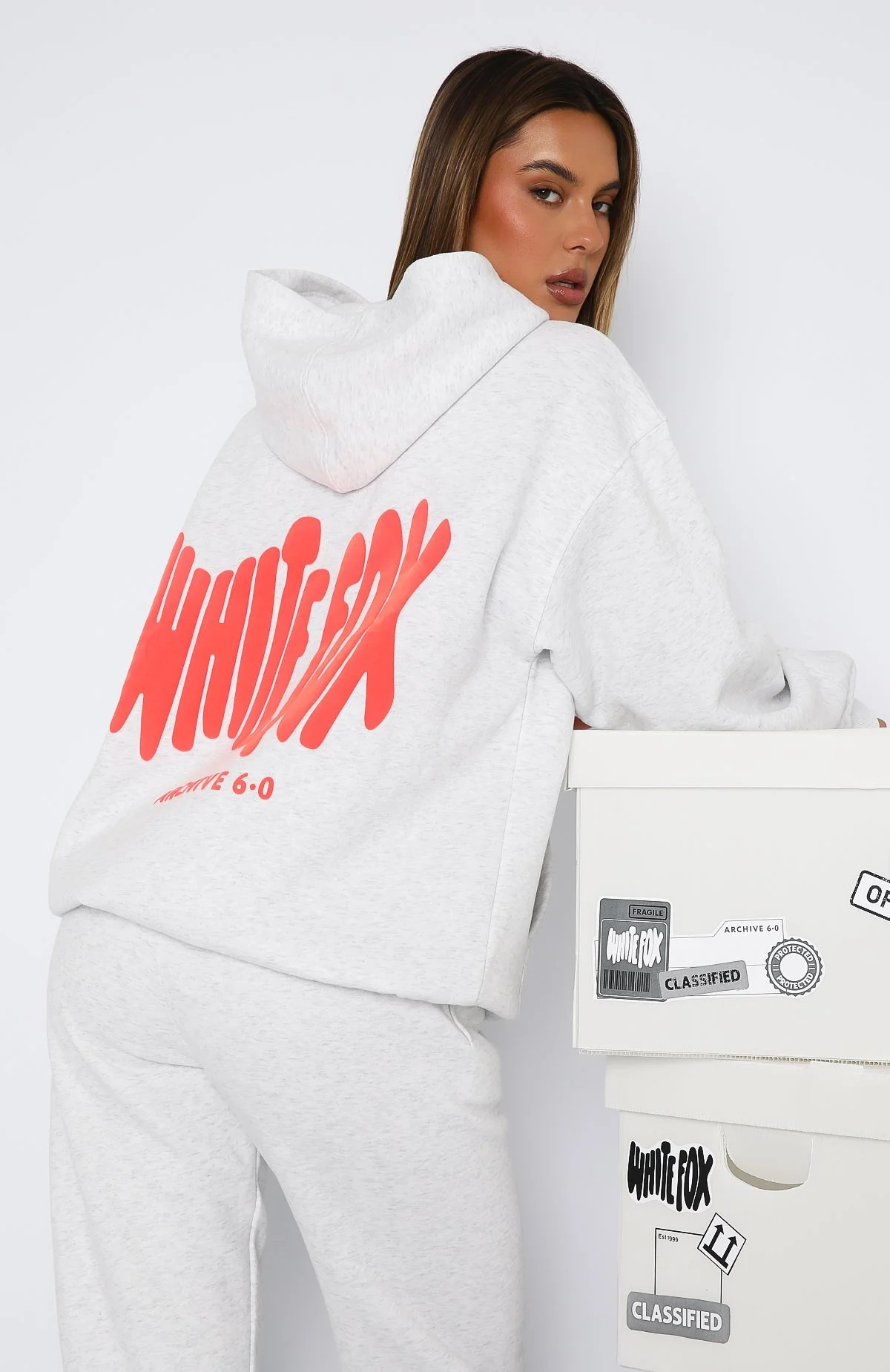 White Fox Oversized Hoodie Archive 6.0