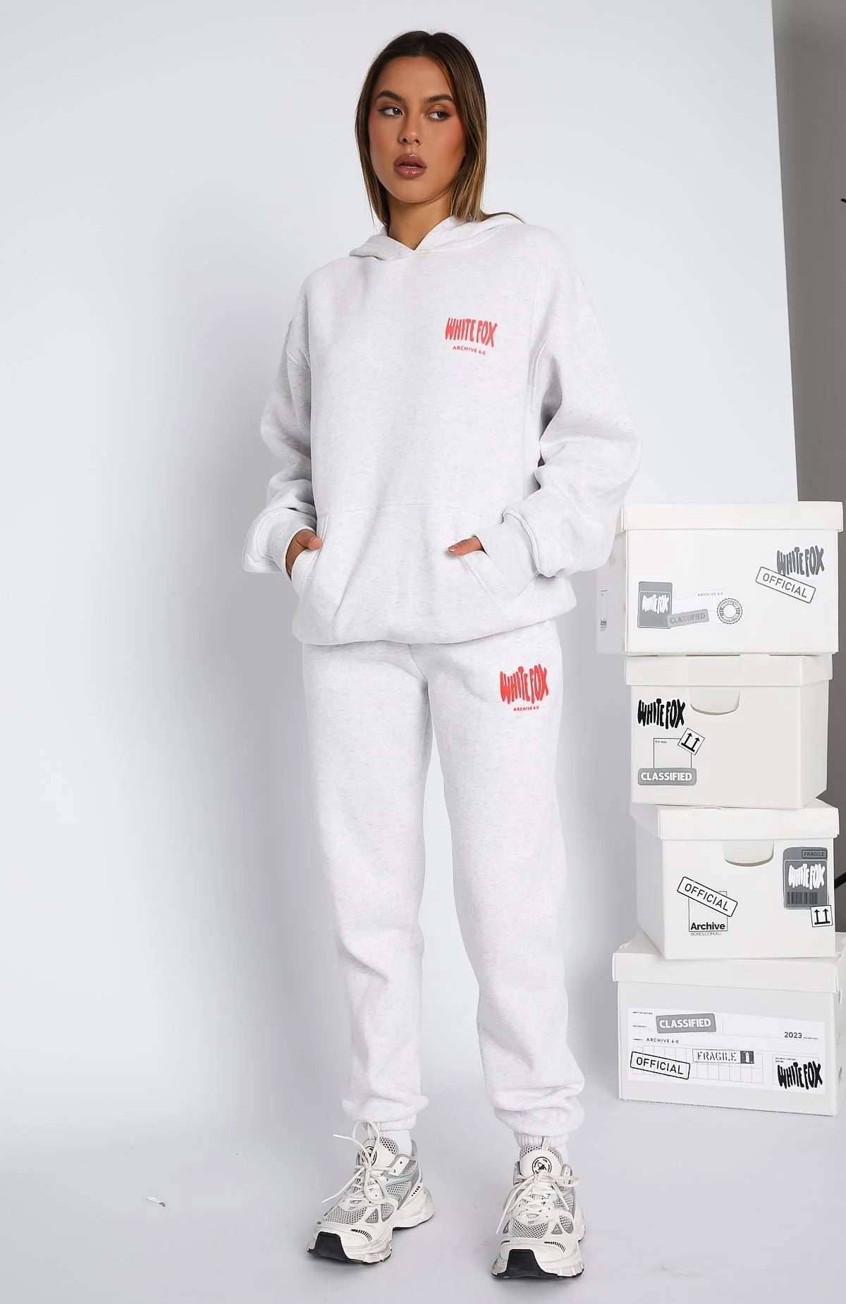 White Fox Oversized Hoodie Archive 6.0