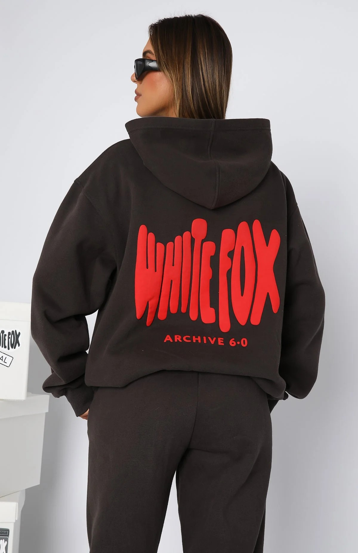 White Fox Oversized Hoodie Archive 6.0 Lava